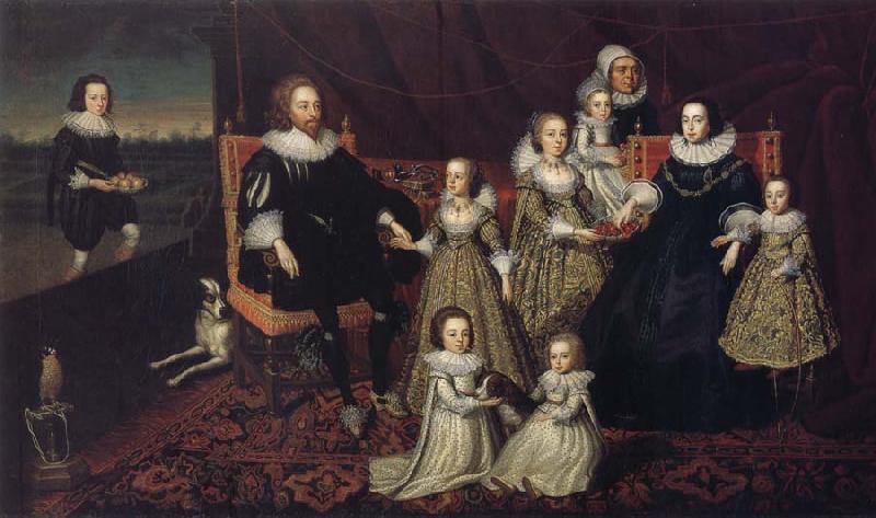 unknow artist Sir Thomas Lucy III and his family